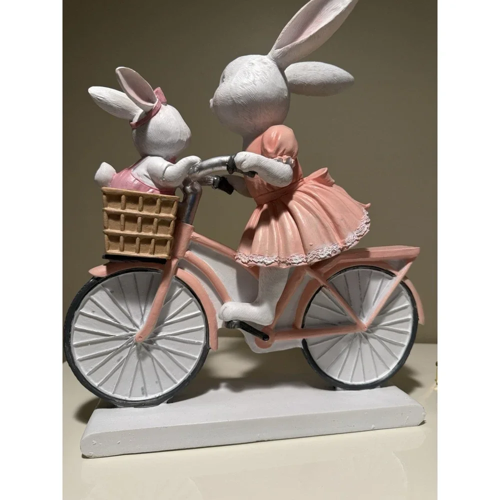 Easter Bunny Mother & Baby Figurine 14